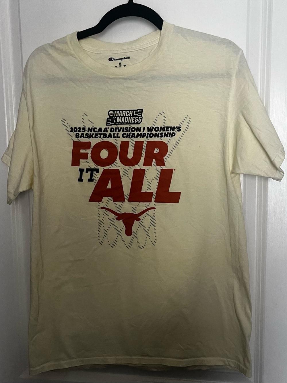 Champion Short Sleeve Basketball Graphic Tee with Orange Print